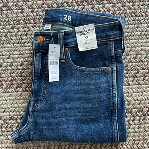 J. Crew NWT Vintage Slim Straight Ankle jeans size 28/6